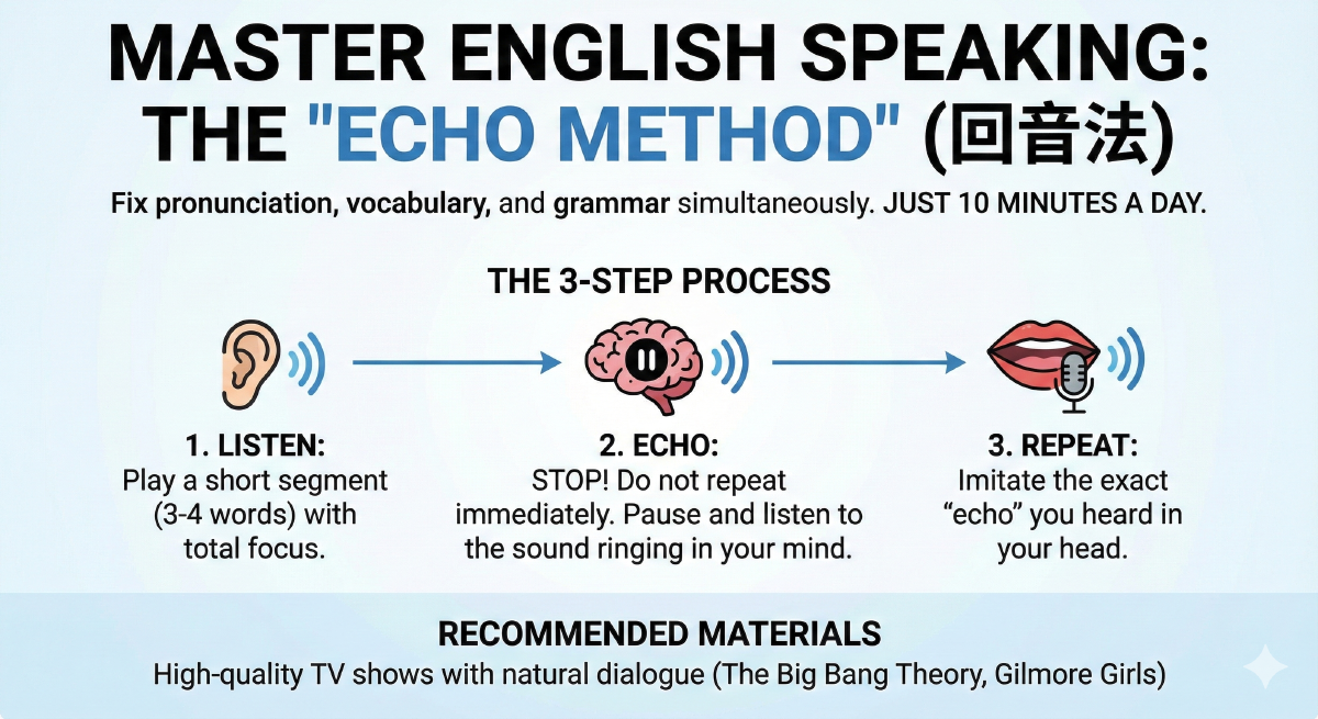 Master English Speaking in 10 Minutes: The Echo Method